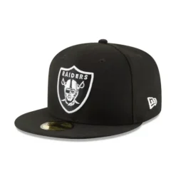 Clearance Las Vegas Raiders Black amp White 59FIFTY Fitted Hat - KTGCaps - Baseball caps for various teams, purchased online at a discount Caps