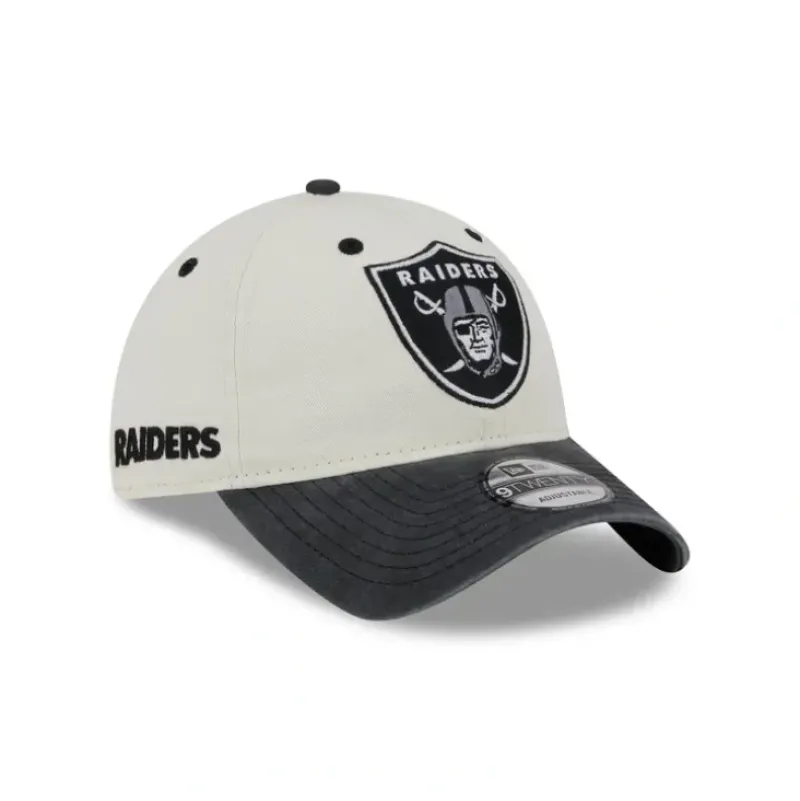 Online Las Vegas Raiders Classic Sidescript 9TWENTY Adjustable Hat - KTGCaps - Baseball caps for various teams, purchased online at a discount Caps