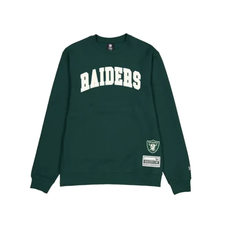 Flash Sale Las Vegas Raiders Dark Green Logo Select Crewneck - KTGCaps - Baseball caps for various teams, purchased online at a discount Caps