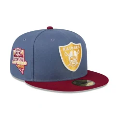 Clearance Las Vegas Raiders Deep Blue 59FIFTY Fitted Hat - KTGCaps - Baseball caps for various teams, purchased online at a discount Caps