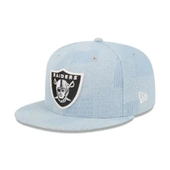Shop Las Vegas Raiders Denim Patchwork 9FIFTY Snapback Hat - KTGCaps - Baseball caps for various teams, purchased online at a discount Caps