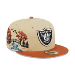 Best Sale Las Vegas Raiders Fall Landscape 9FIFTY Snapback Hat - KTGCaps - Baseball caps for various teams, purchased online at a discount Caps