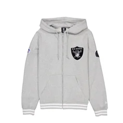 Discount Las Vegas Raiders Gray Logo Select FullZip Hoodie - KTGCaps - Baseball caps for various teams, purchased online at a discount Caps