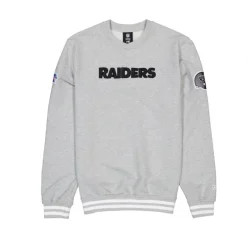 Discount Las Vegas Raiders Gray Logo Select Crewneck - KTGCaps - Baseball caps for various teams, purchased online at a discount Caps