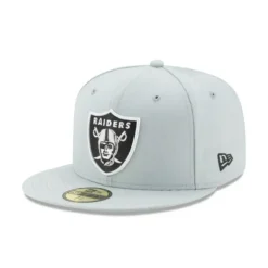 Store Las Vegas Raiders Grey 59FIFTY Fitted Hat - KTGCaps - Baseball caps for various teams, purchased online at a discount Caps