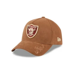 Flash Sale Las Vegas Raiders Ornamental Cord 9FORTY AFrame Snapback Hat - KTGCaps - Baseball caps for various teams, purchased online at a discount Caps