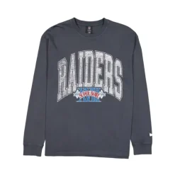 Outlet Las Vegas Raiders Oversized Essentials Long Sleeve TShirt - KTGCaps - Baseball caps for various teams, purchased online at a discount Caps