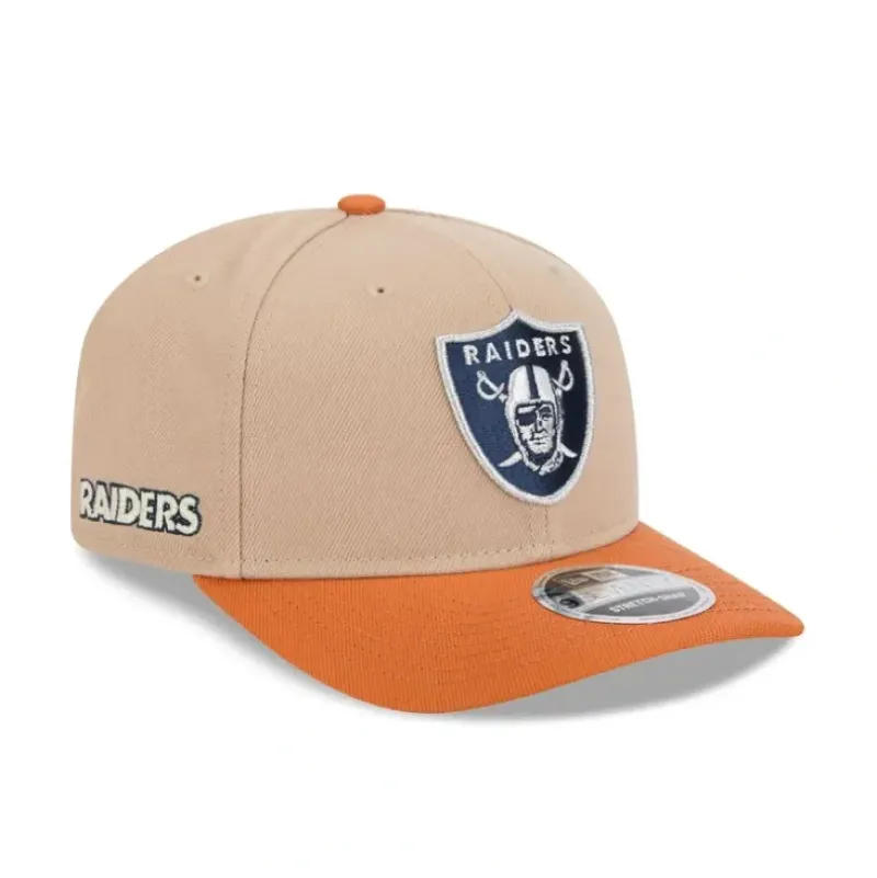 Clearance Las Vegas Raiders Sandy Rust 9SEVENTY Snapback Hat - KTGCaps - Baseball caps for various teams, purchased online at a discount Caps