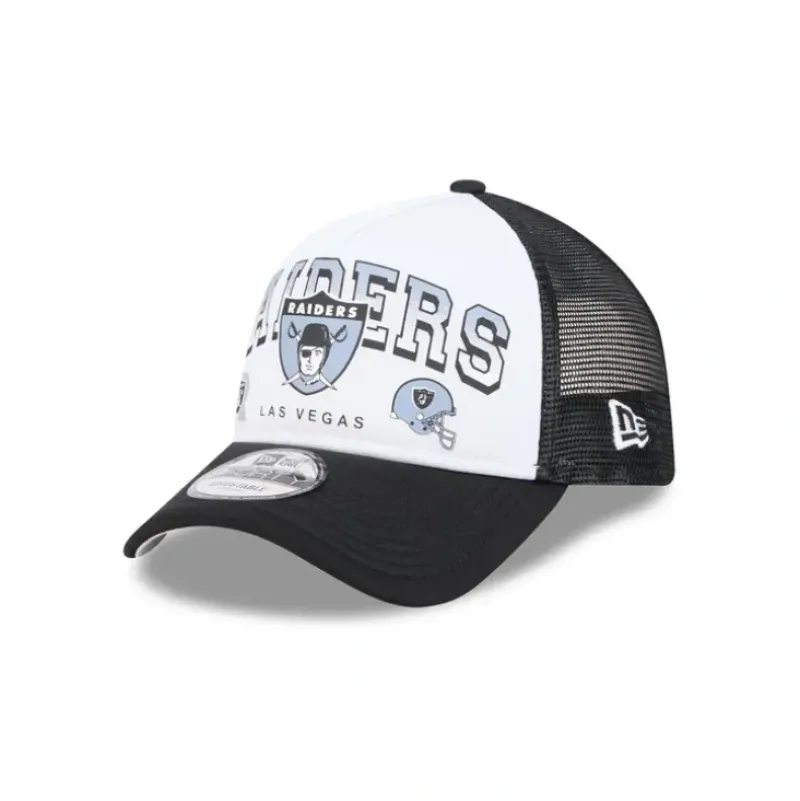 Best Las Vegas Raiders Sport Classics 9FORTY AFrame Trucker Hat - KTGCaps - Baseball caps for various teams, purchased online at a discount Caps