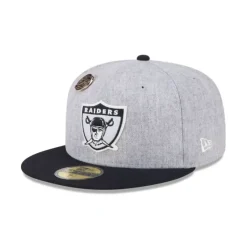 Sale Las Vegas Raiders 70th Anniversary Gray 59FIFTY Fitted Hat - KTGCaps - Baseball caps for various teams, purchased online at a discount Caps