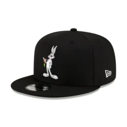 Sale Looney Tunes Bugs Bunny Black 9FIFTY Snapback Hat - KTGCaps - Baseball caps for various teams, purchased online at a discount Caps