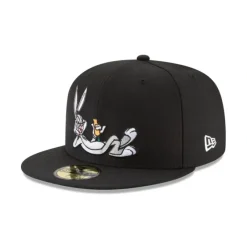 Discount Looney Tunes Bugs Bunny Black 59FIFTY Fitted Hat - KTGCaps - Baseball caps for various teams, purchased online at a discount Caps