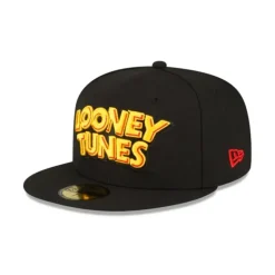 Best Looney Tunes Wordmark 59FIFTY Fitted Hat - KTGCaps - Baseball caps for various teams, purchased online at a discount Caps