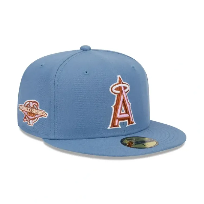 Cheap Los Angeles Angels Color Pack Faded Blue 59FIFTY Fitted Hat - KTGCaps - Baseball caps for various teams, purchased online at a discount Caps