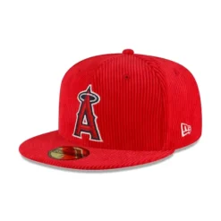 Outlet Los Angeles Angels Corduroy 59FIFTY Fitted Hat - KTGCaps - Baseball caps for various teams, purchased online at a discount Caps
