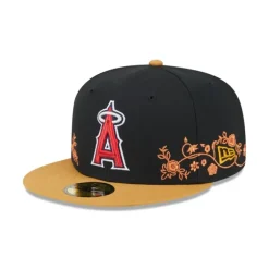 Cheap Los Angeles Angels Floral Vine 59FIFTY Fitted Hat - KTGCaps - Baseball caps for various teams, purchased online at a discount Caps