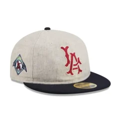 Best Los Angeles Angels Melton Wool Retro Crown 59FIFTY Fitted Hat - KTGCaps - Baseball caps for various teams, purchased online at a discount