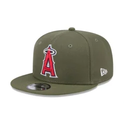 Discount Los Angeles Angels Olive 9FIFTY Snapback Hat - KTGCaps - Baseball caps for various teams, purchased online at a discount