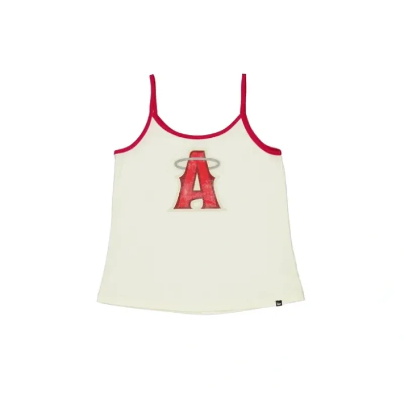 Best Los Angeles Angels Throwback Womens Tank Top - KTGCaps - Baseball caps for various teams, purchased online at a discount