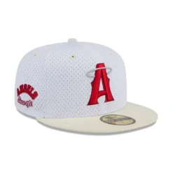 Best Los Angeles Angels Throwback Mesh 59FIFTY Fitted Hat - KTGCaps - Baseball caps for various teams, purchased online at a discount