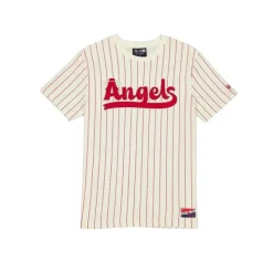 Hot Los Angeles Angels Throwback Pinstripe TShirt - KTGCaps - Baseball caps for various teams, purchased online at a discount
