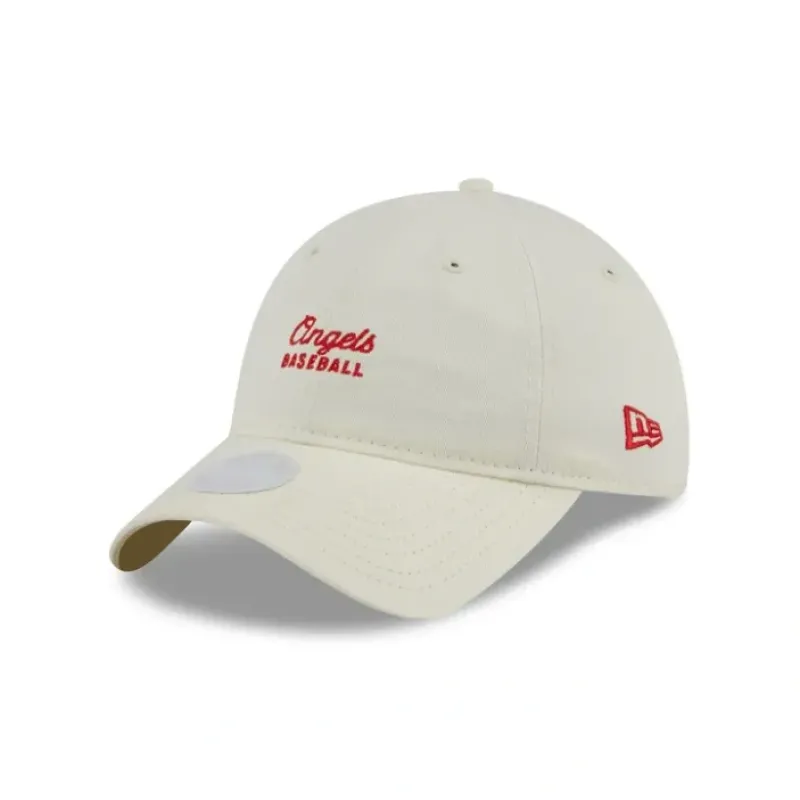 Store Los Angeles Angels Womens Throwback White 9TWENTY Adjustable Hat - KTGCaps - Baseball caps for various teams, purchased online at a discount