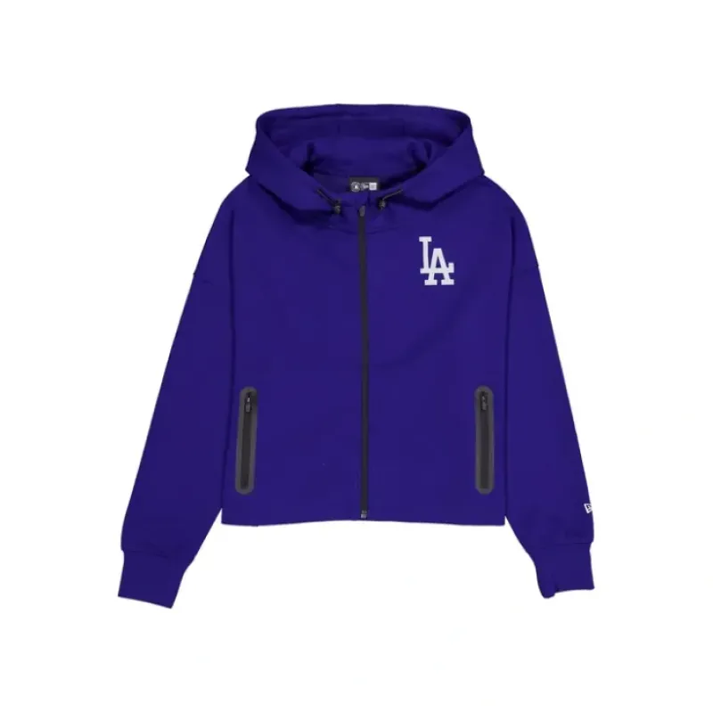 Outlet Los Angeles Dodgers Active Womens FullZip Hoodie - KTGCaps - Baseball caps for various teams, purchased online at a discount