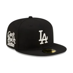 Discount Los Angeles Dodgers Cant Teach Taste Black 59FIFTY Fitted - KTGCaps - Baseball caps for various teams, purchased online at a discount