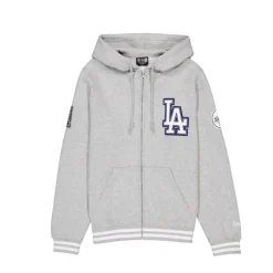 Flash Sale Los Angeles Dodgers Gray Logo Select FullZip Hoodie - KTGCaps - Baseball caps for various teams, purchased online at a discount