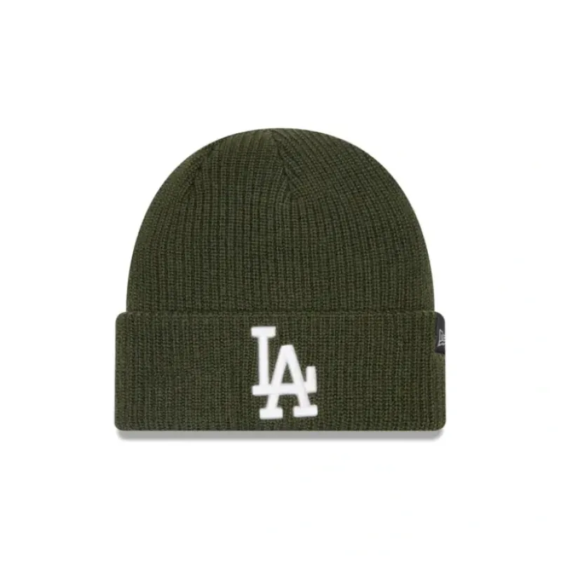 Hot Los Angeles Dodgers Green Merino Wool Knit Beanie - KTGCaps - Baseball caps for various teams, purchased online at a discount