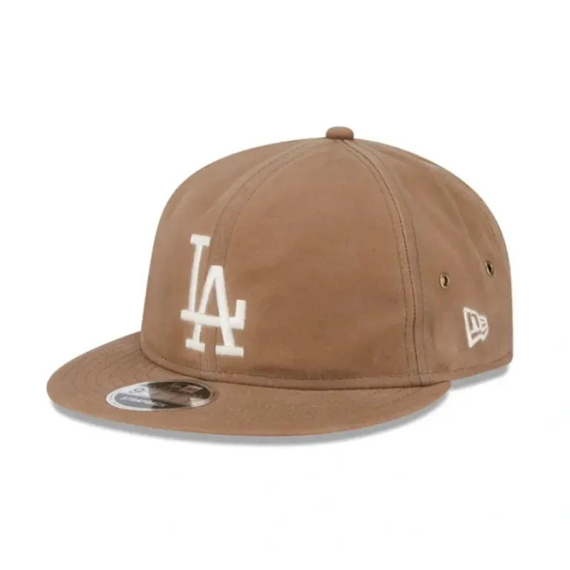 New Los Angeles Dodgers Khaki Retro Crown 9FIFTY Adjustable Hat - KTGCaps - Baseball caps for various teams, purchased online at a discount