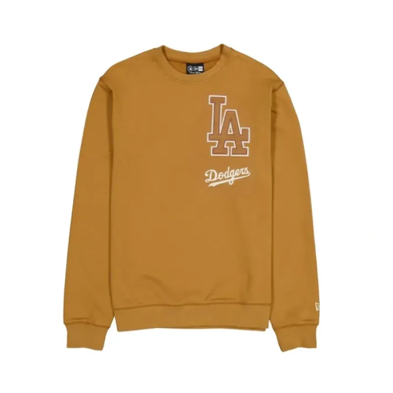 Discount Los Angeles Dodgers Light Bronze Logo Select Crewneck - KTGCaps - Baseball caps for various teams, purchased online at a discount