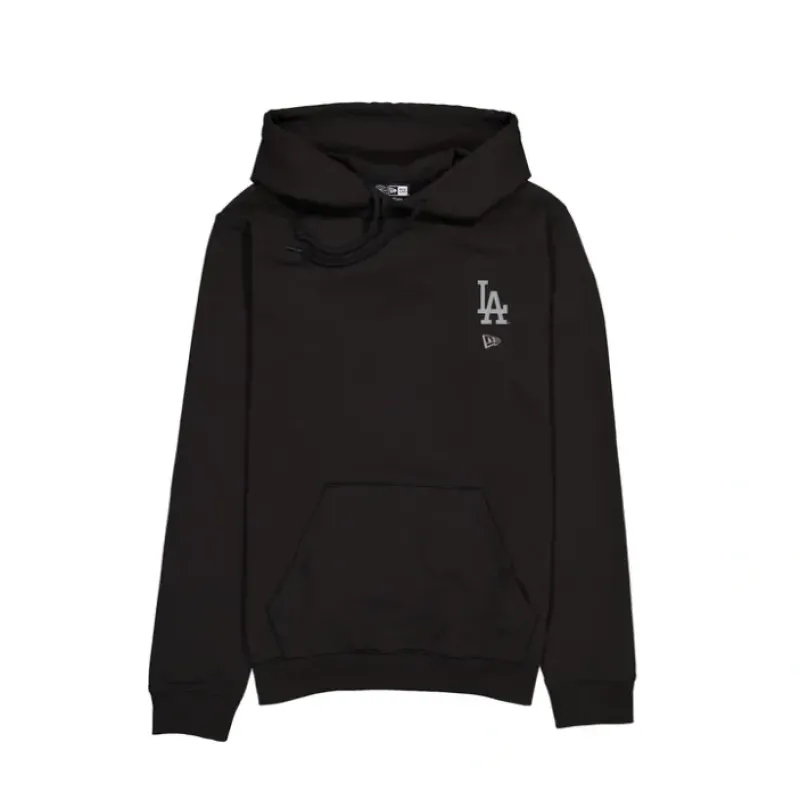 Discount Los Angeles Dodgers Logo Essentials Tonal Black Hoodie - KTGCaps - Baseball caps for various teams, purchased online at a discount