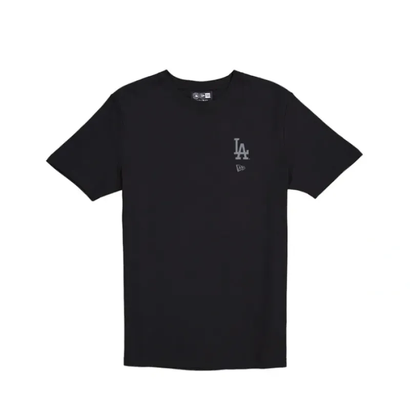 Clearance Los Angeles Dodgers Logo Essentials Tonal Black TShirt - KTGCaps - Baseball caps for various teams, purchased online at a discount