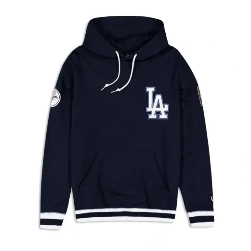 Clearance Los Angeles Dodgers Logo Select Color Flip Navy Hoodie - KTGCaps - Baseball caps for various teams, purchased online at a discount