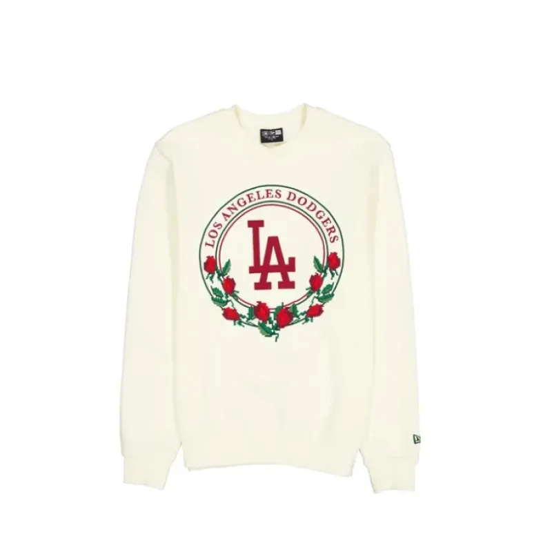Fashion Los Angeles Dodgers Novelty Stitch Crewneck - KTGCaps - Baseball caps for various teams, purchased online at a discount