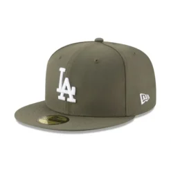 Hot Los Angeles Dodgers Olive 59FIFTY Fitted Hat - KTGCaps - Baseball caps for various teams, purchased online at a discount
