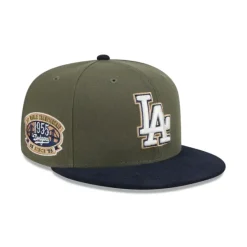 Outlet Los Angeles Dodgers Olive Green 59FIFTY Fitted Hat - KTGCaps - Baseball caps for various teams, purchased online at a discount