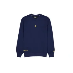 Outlet Los Angeles Dodgers Point Logo Dress Blues Crewneck - KTGCaps - Baseball caps for various teams, purchased online at a discount