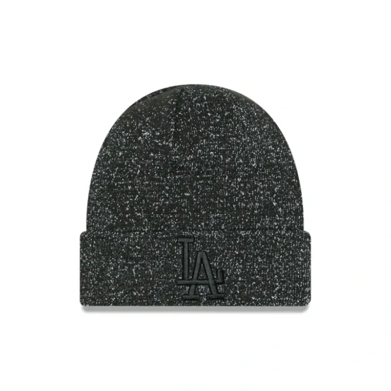 Shop Los Angeles Dodgers Reflective Black Knit Beanie - KTGCaps - Baseball caps for various teams, purchased online at a discount