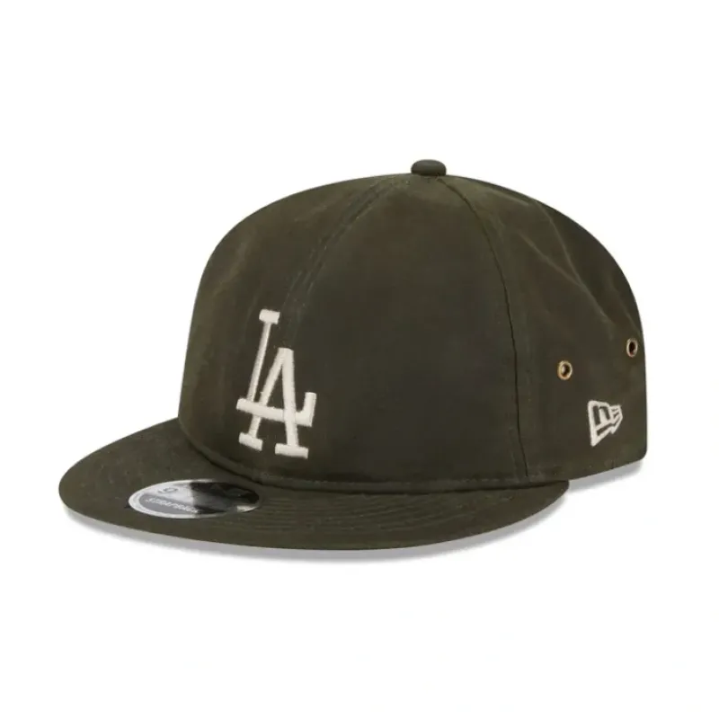 Discount Los Angeles Dodgers Rifle Green Retro Crown 9FIFTY Adjustable Hat - KTGCaps - Baseball caps for various teams, purchased online at a discount