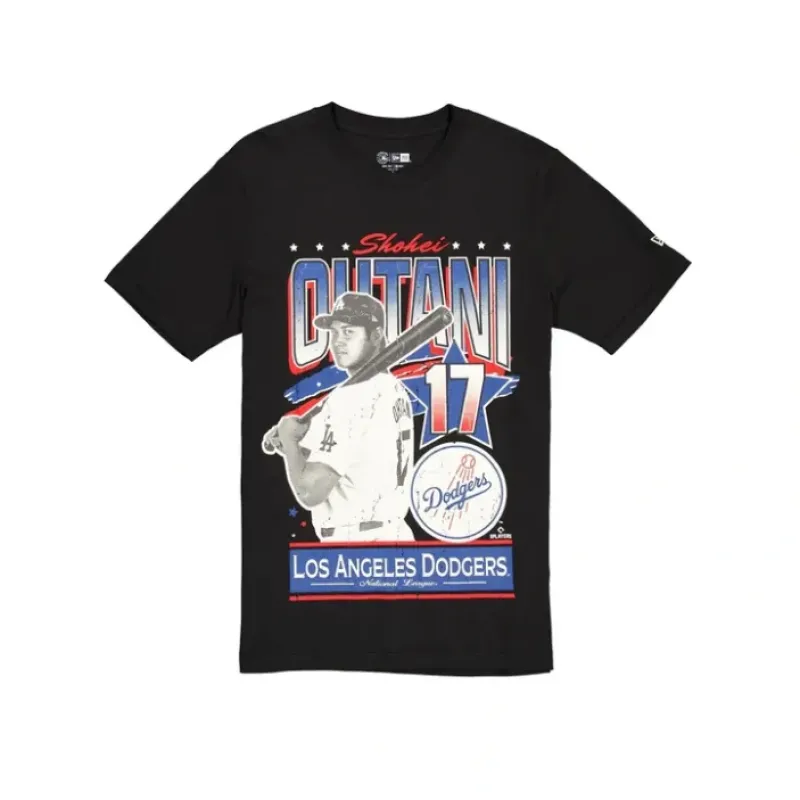 Sale Los Angeles Dodgers Shohei Ohtani Distressed TShirt - KTGCaps - Baseball caps for various teams, purchased online at a discount