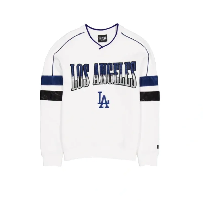 Best Los Angeles Dodgers Sport Classics White Crewneck - KTGCaps - Baseball caps for various teams, purchased online at a discount