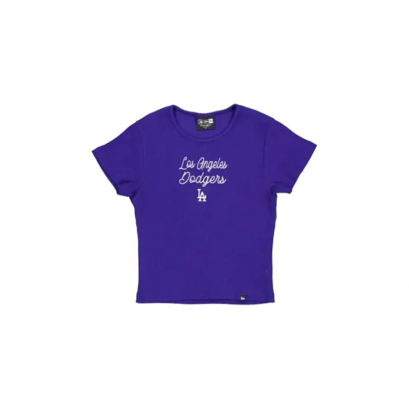 New Los Angeles Dodgers Sport Night Womens Baby Tee - KTGCaps - Baseball caps for various teams, purchased online at a discount