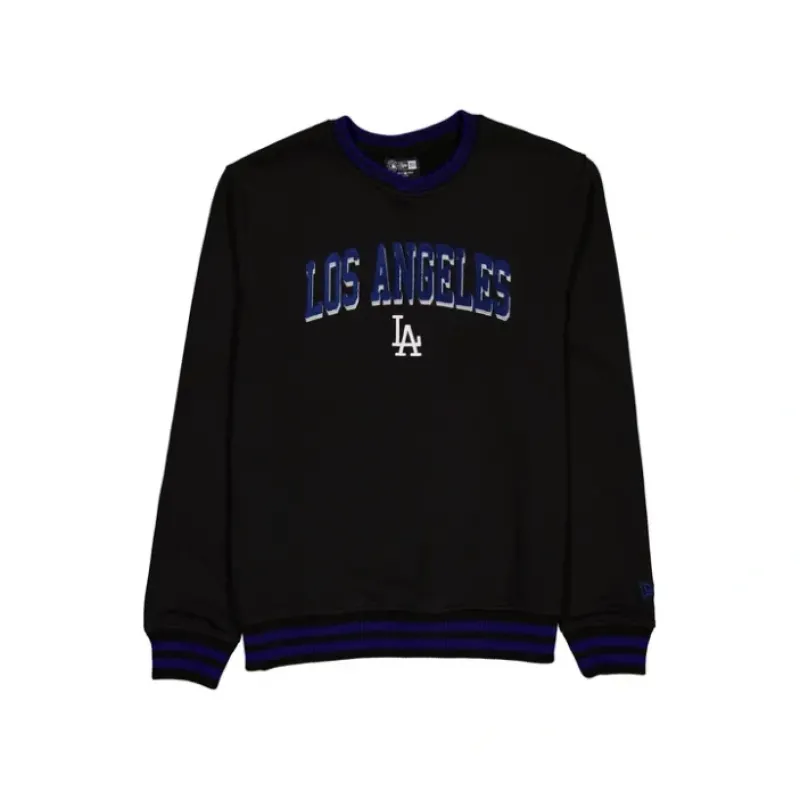 Discount Los Angeles Dodgers Sport Night Black Crewneck - KTGCaps - Baseball caps for various teams, purchased online at a discount