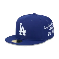 Fashion Los Angeles Dodgers Team Verbiage 59FIFTY Fitted Hat - KTGCaps - Baseball caps for various teams, purchased online at a discount