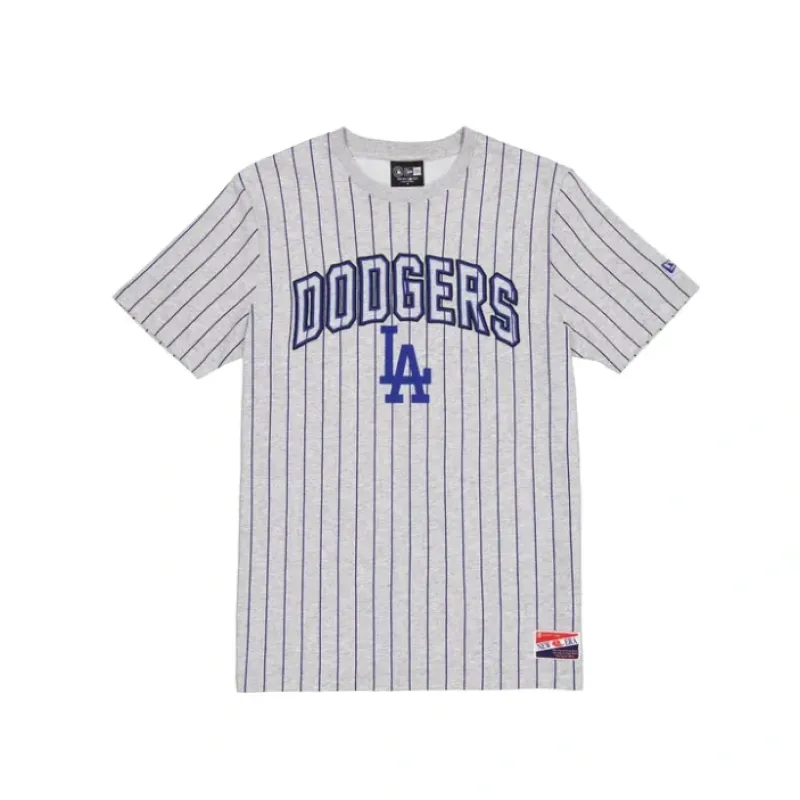 Best Los Angeles Dodgers Throwback Gray Pinstripe TShirt - KTGCaps - Baseball caps for various teams, purchased online at a discount