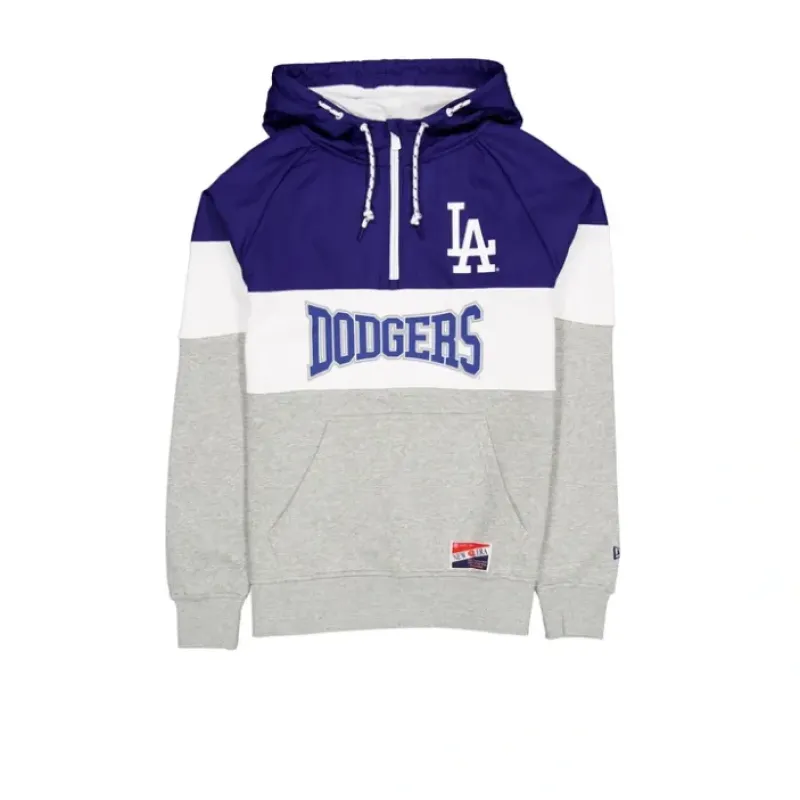 Outlet Los Angeles Dodgers Throwback Color Block Hoodie - KTGCaps - Baseball caps for various teams, purchased online at a discount