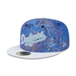 Fashion Los Angeles Dodgers Wave Fill 59FIFTY Fitted Hat - KTGCaps - Baseball caps for various teams, purchased online at a discount