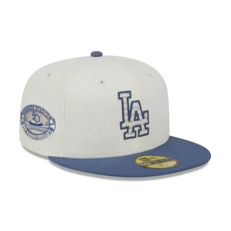 Hot Los Angeles Dodgers Wavy Chainstitch 59FIFTY Fitted Hat - KTGCaps - Baseball caps for various teams, purchased online at a discount